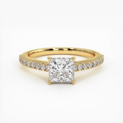 SOLITAIRE DIAMANT PRINCESSE...